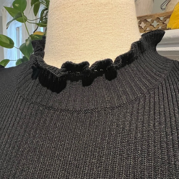 Black Midi Sweater Dress - Picture 4 of 5